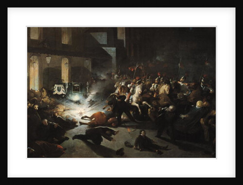 The Attempted Assassination of Emperor Napoleon III by Felice Orsini on the 14th January 1858, 1862 by H. Vittori Romano