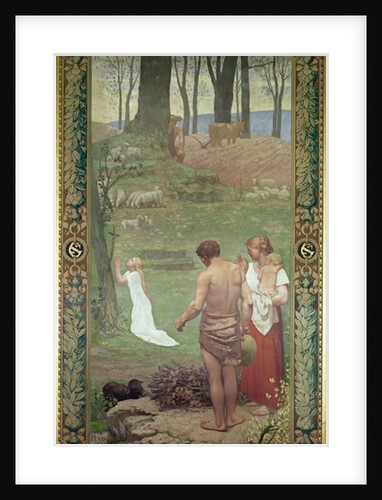 The Childhood of St. Genevieve by Pierre Puvis de Chavannes
