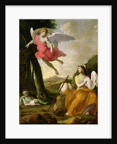 Hagar and Ishmael Rescued by the Angel, c.1648 by Eustache Le Sueur