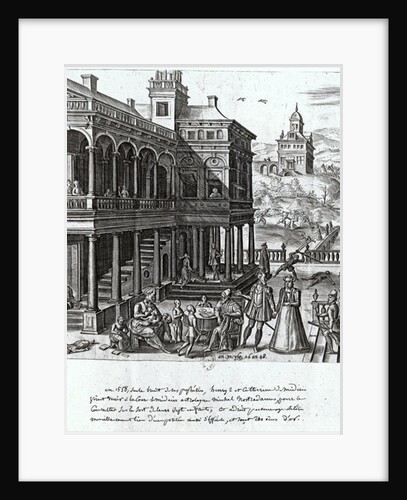 Michel de Nostradame being consulted on the fate of the seven children of Catherine de Medici and Henri II 1548 by French School