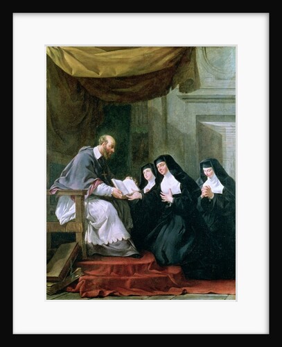 St. Francois de Sales Giving the Rule of the Visitation to St. Jeanne de Chantal by Noel Halle