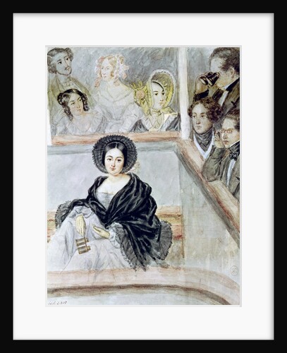 Marie Duplessis at the Theatre by Camille-Joseph-Etienne Roqueplan