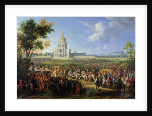 Louis XIV and his Entourage Visiting Les Invalides, 26th August 1706 by Pierre-Denis Martin