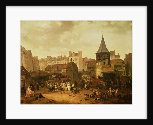 Rejoicing at Les Halles to Celebrate the Birth of Dauphin Louis of France 21st January 1781, 1783 by Philibert Louis Debucourt