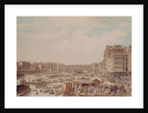 The Port au Ble and the Pont Notre-Dame, 1782 by Louis-Nicolas de Lespinasse