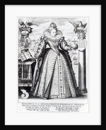 Queen Elizabeth I 1596 by Crispin I de Passe