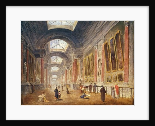 The Grande Galerie of the Louvre by Hubert Robert
