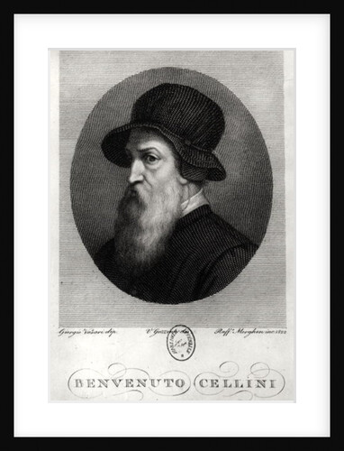 Portrait of Benvenuto Cellini by Giorgio (after) Vasari