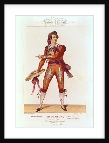 Joseph Isidore Samson in the role of Figaro in 'The Barber of Seville' by Lecurieux Lecurieux