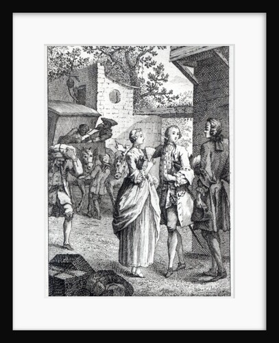 Meeting of Chevalier Des Greux and Manon by Jacques Jean Pasquier