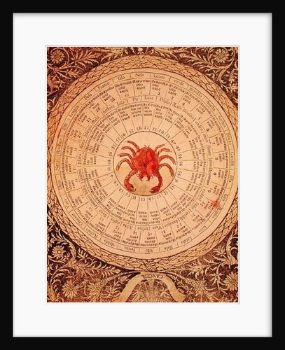 Astrological table of Cancer by Italian School