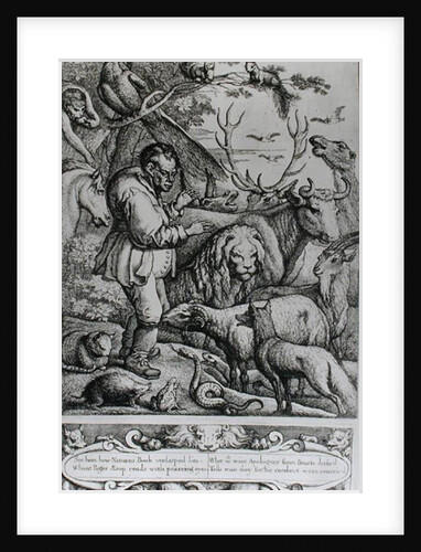 Illustration from the Introduction to Aesop's Fables, 1666 by Francis Barlow