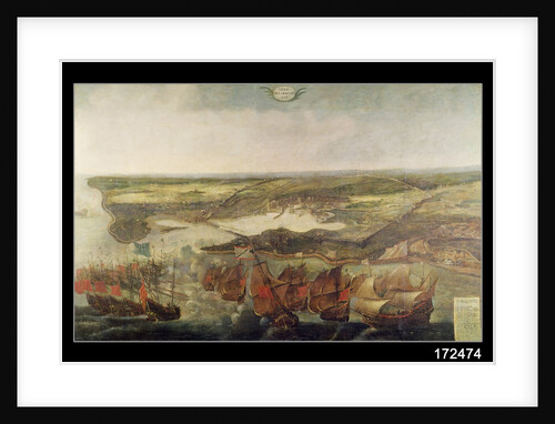 The Siege of La Rochelle in 1628 by Adrian van der Cabel