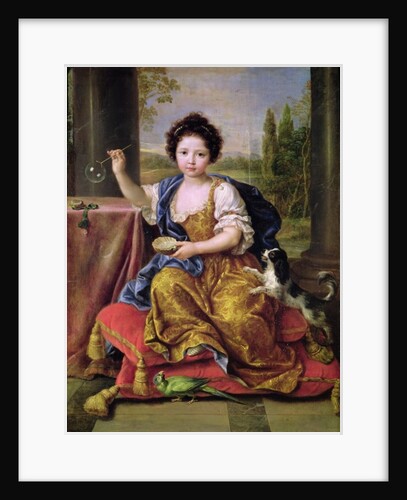 Marie-Anne de Bourbon Mademoiselle de Blois, Blowing Soap Bubbles by Pierre Mignard