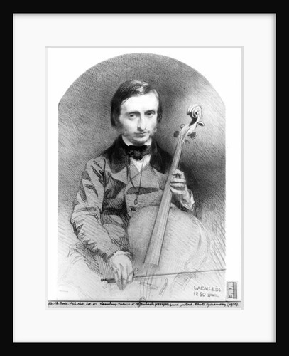 Portrait of Jacques Offenbach 1850 by Alexandre Laemlein