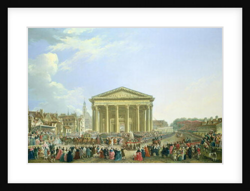 Ceremony of Laying the First Stone of the New Church of St. Genevieve in 1763, 1764 by Pierre Antoine Demachy