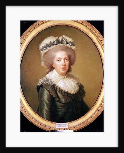 Portrait of Adelaide de France 1791 by Elisabeth Louise Vigee-Lebrun