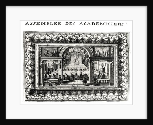 Meeting at the Academy Francaise in 1635 by French School