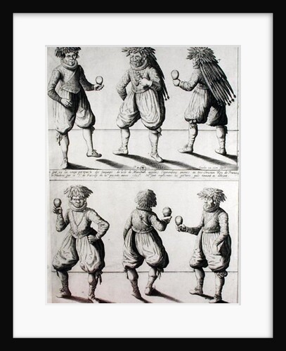 Members of the Tupinambras Tribe Taken to the King of France in Paris to be Baptised and Converted to Christianity, 1613 by Joachim Duviert