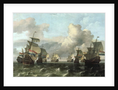 The Dutch Fleet of the India Company, 1675 by Ludolf I Backhuysen