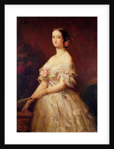 Portrait of Empress Eugenie 1854 by Edouard Louis Dubufe