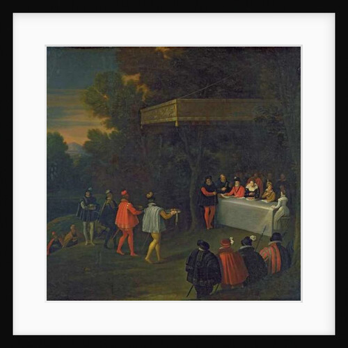 A Meal served to Henri IV Marie de Medicis Elisabeth de France and the Dauphin Louis in the Forest of Fontainebleau, after 1590 by Nicolas Labbe