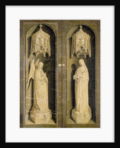 The Annunciation, outer panel from the Triptych of Moses and the Burning Bush, c.1476 by Nicolas Froment