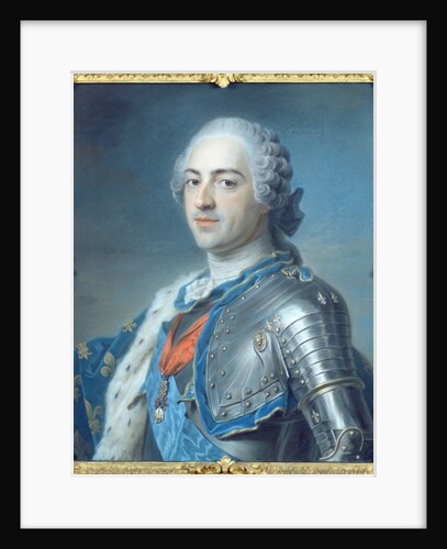 Portrait of King Louis XV 1748 by Maurice Quentin de la Tour