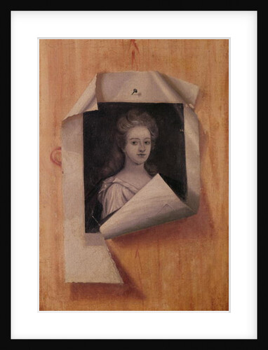 Trompe l'Oeil Portrait of a Lady by Edwaert Colyer or Collier