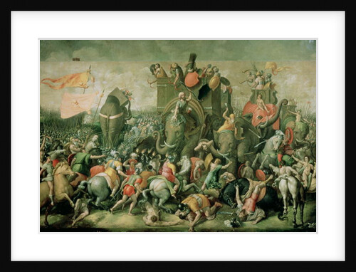 The Battle of Zama, 202 BC, 1570-80 by Giulio Romano