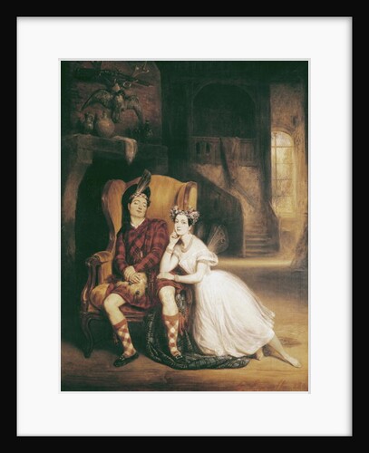 Marie and Paul Taglioni in the ballet 'La Sylphide', 1832 by Francois Gabriel Guillaume Lepaulle