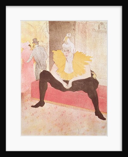 The Clowness Cha-U-Kao Seated, 1896 by Henri de Toulouse-Lautrec