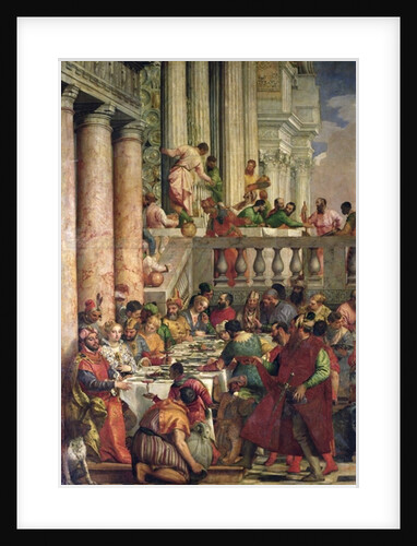 The Marriage Feast at Cana, detail of the left hand side, c.1562 by Veronese