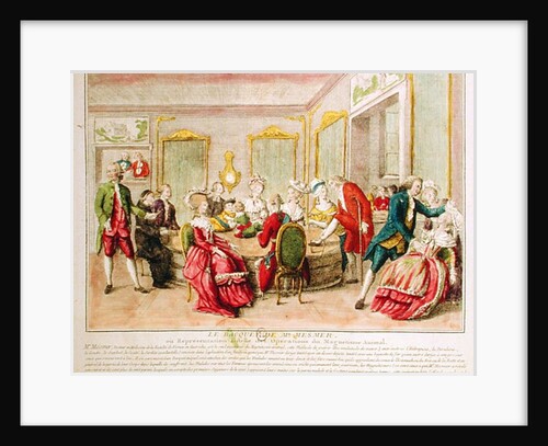 Hypnotism Session with Franz Anton Mesmer 1784 by French School