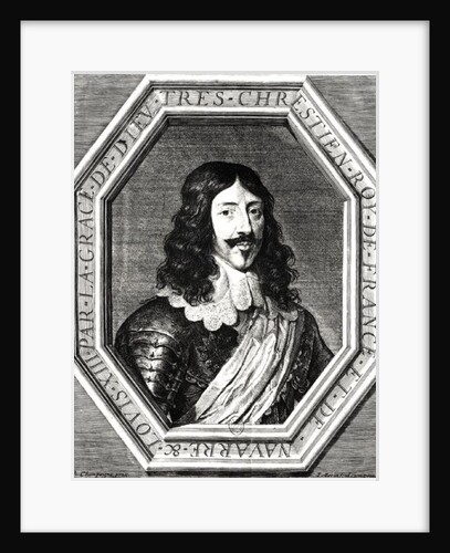 Portrait of Louis XIII engraving by Jean Morin by Philippe de Champaigne