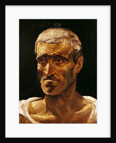 Head of a Shipwrecked Man, study for the Raft of Medusa, 1817-19 by Theodore Gericault