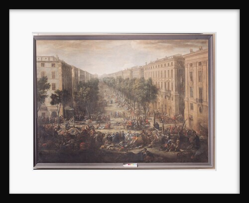 View of the Cours Belsunce, Marseilles, During the Plague of 1720, 1721 by Michel Serre