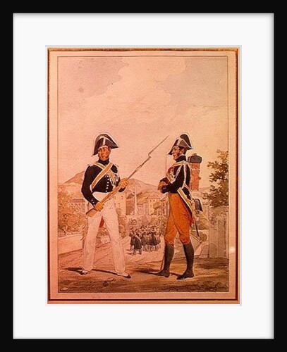 Police Officers of the Garde des Consuls in Uniform by Karl Loeillot-Hartwig