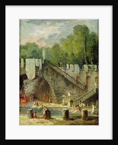 The Washerwomen by Hubert Robert