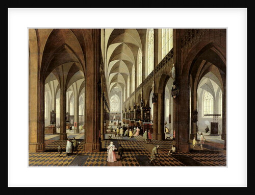 Interior of Antwerp Cathedral, c.1650 by Pieter the Younger Neeffs