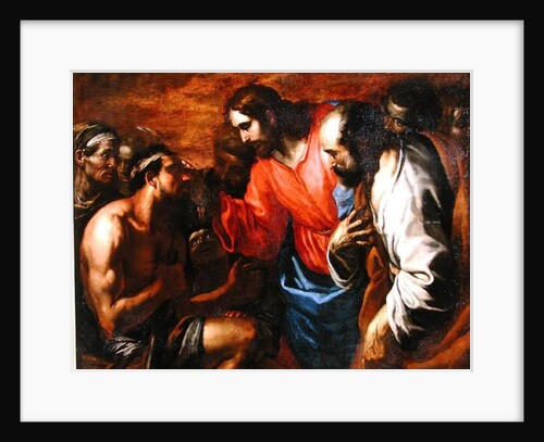 Christ Healing the Blind Man of Jericho by Italian School