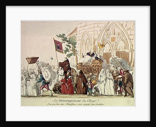 Clergy Leaving the Church after the Sale of Church Property by French School