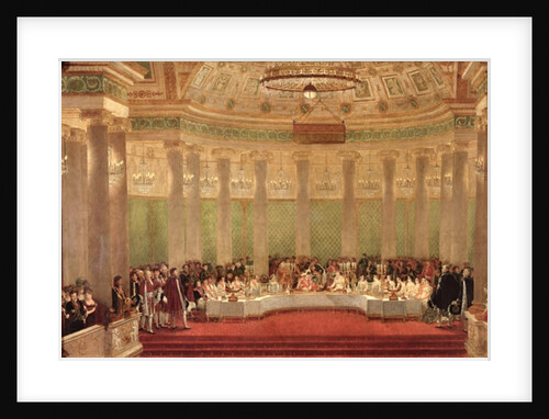 The Banquet for the Marriage of Napoleon Bonaparte and Marie-Louise de Habsbourg-Lorraine 1810 by Alexandre Dufay
