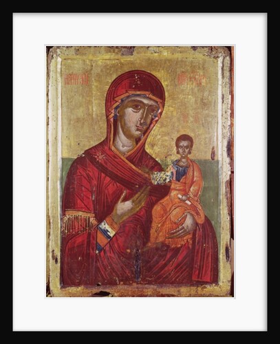 Iconostasis of Podvrh, Montenegro, Virgin and Child, 1665 by School Montenegran