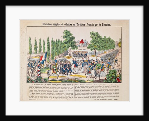 Evacuation of the French Territory by the Prussians, 16th September 1873 by French School