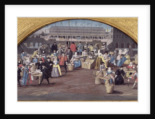 Bread and Poultry Market at Quai des Grands Augustins by French School