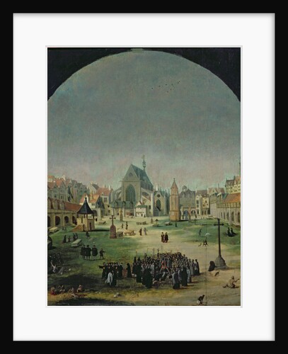 The Cemetery of the Innocents and the Mass Grave During the Reign of Francois I by Flemish School