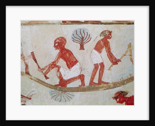 Labourer and Lumberjack at Work by Egyptian 18th Dynasty