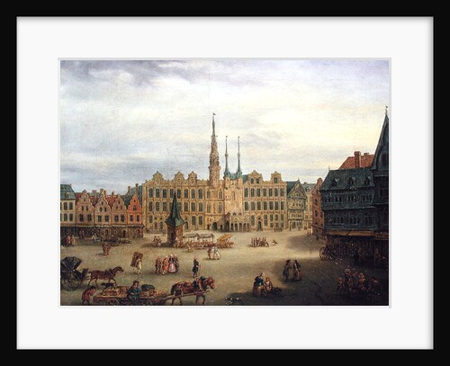 Place de L'Hotel de Ville, Cambrai by Antoine Francois Saint-Aubert