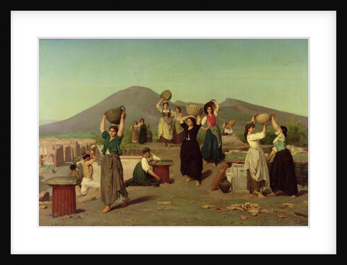 The Excavations at Pompeii, 1865 by Edouard Alexandre Sain